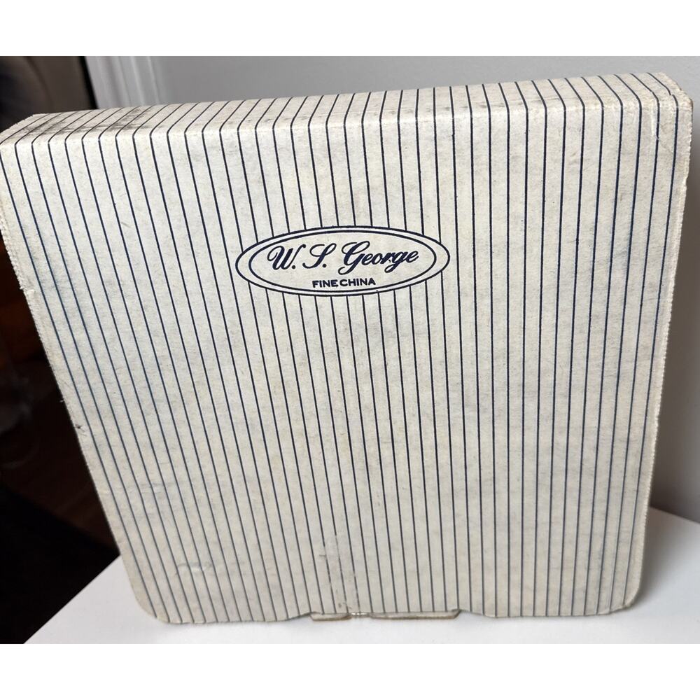 VTG W.S. George Homespun Beauty Glenna Kurz Floral Duck Plate Box COA - Picture 4 of 7
